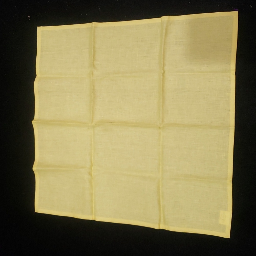 Solino Home Fete Dinner Napkins x4 Lemon Ice Color 20" x 20" NIB
